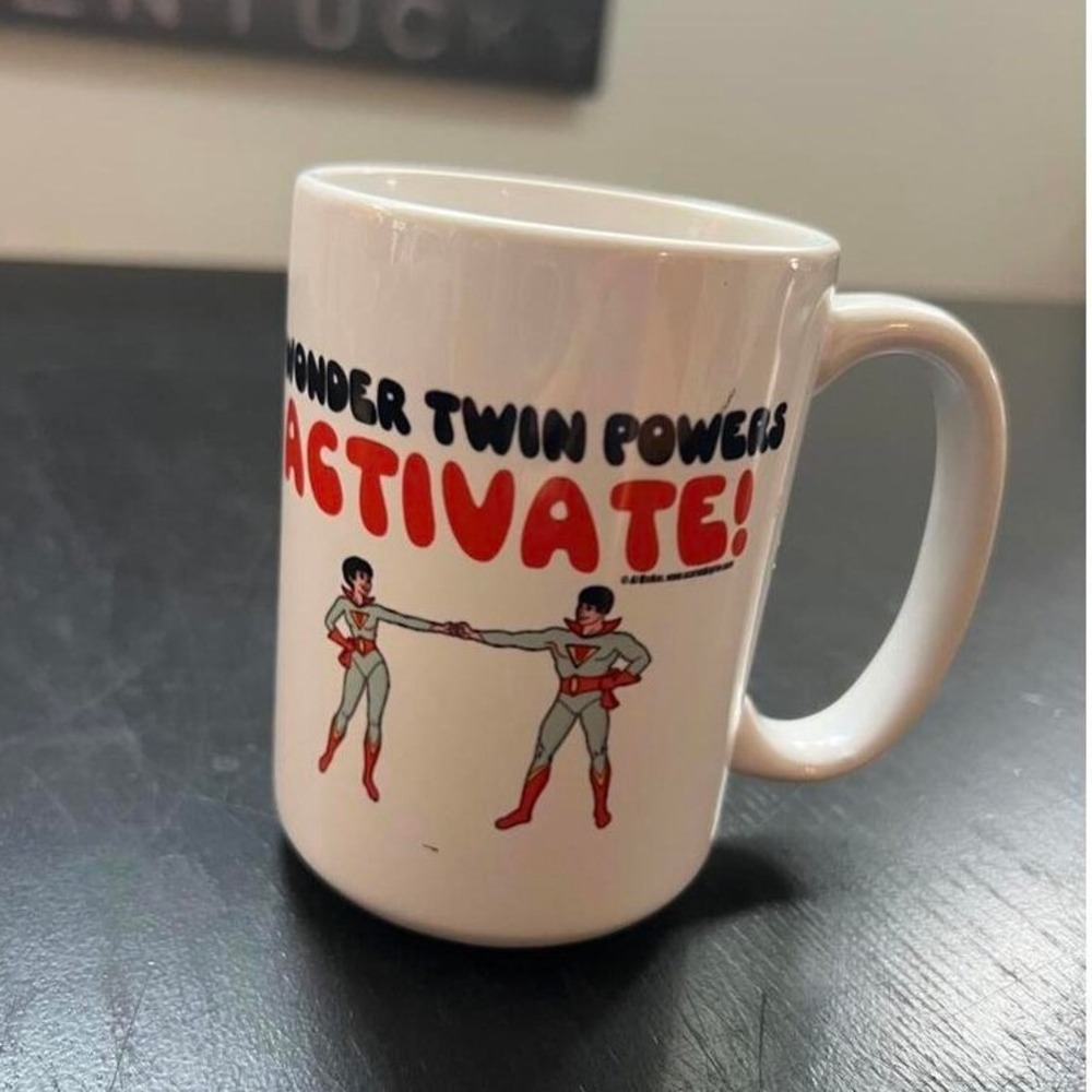DC Comics Wonder Twins Mug White Activate Graphic Retro 15oz